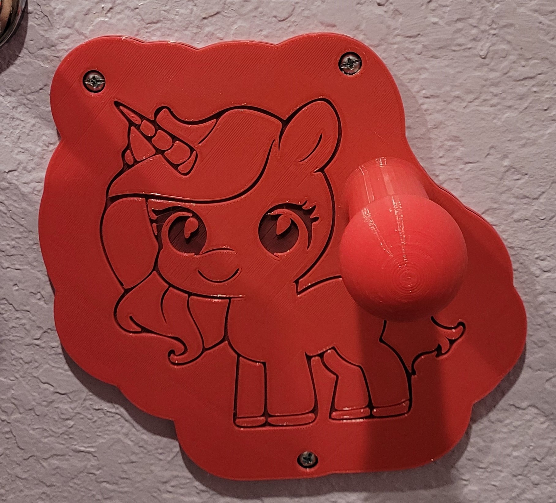 unicorn WALL HANGER v2.stl 3d model