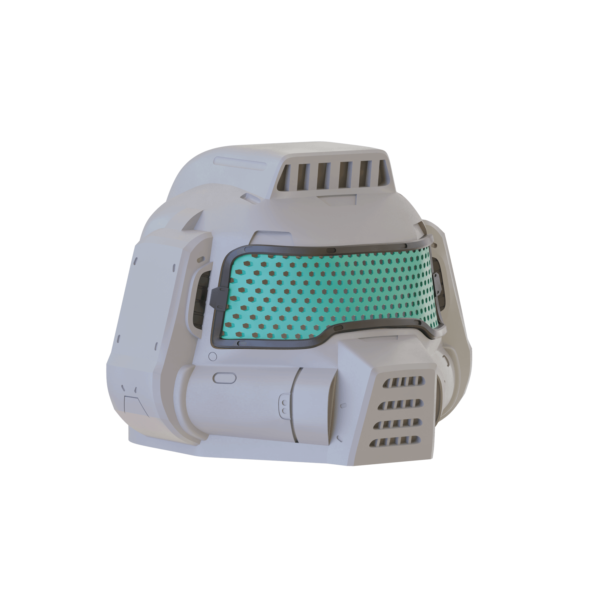 Classic Doom Guy Helmet 3d model