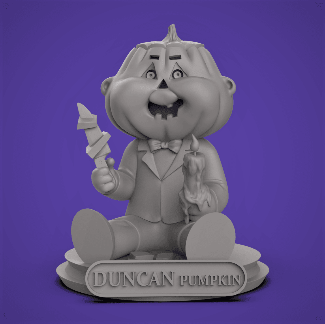 DUNCAN Pumpkin -Garbage Pail Kids 3d model