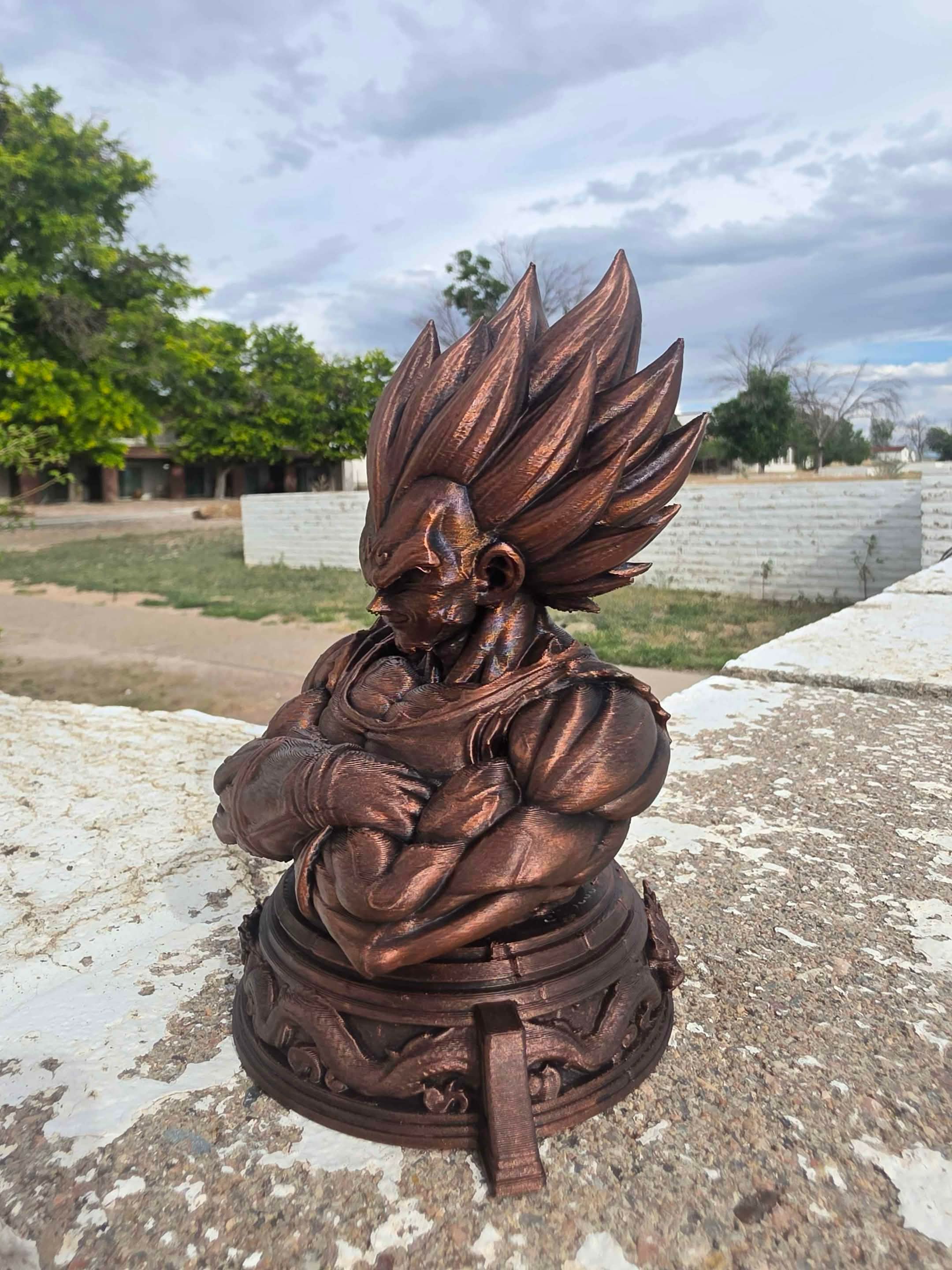 Majin Vegeta Bust 3d model