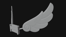 Tribbie wing cosplay prop - honkai starrail 3d model