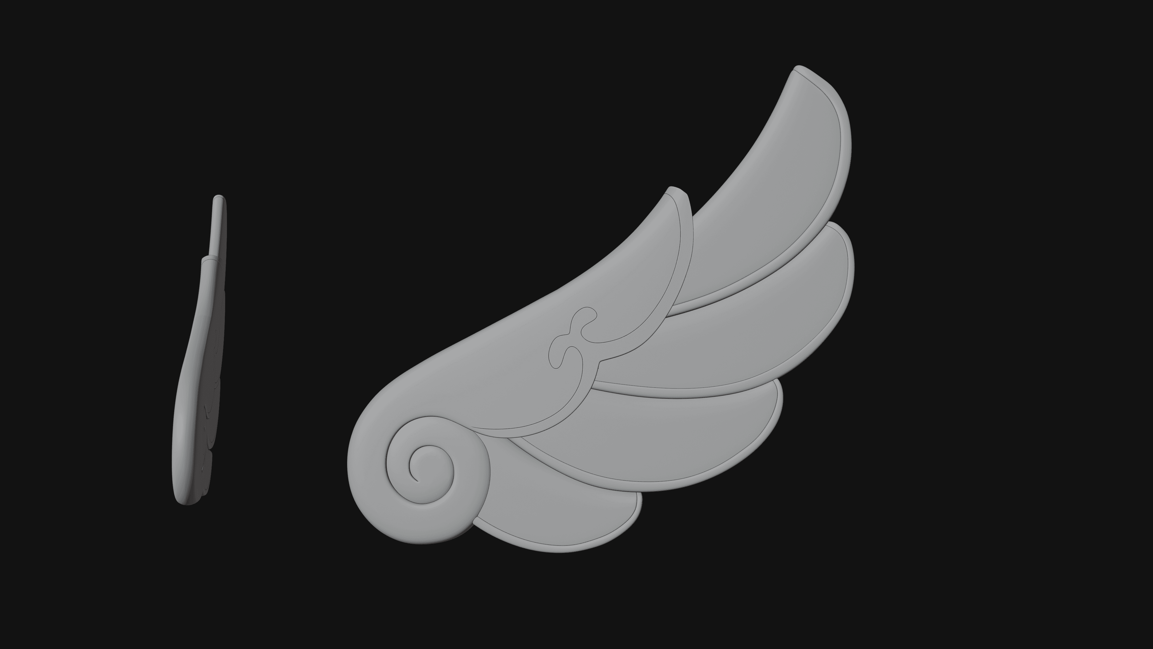Tribbie wing cosplay prop - honkai starrail 3d model