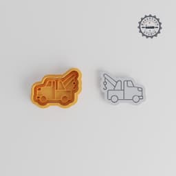 Tow Truck Shape Cutter & Stamp Set, Cookie & Fondant Towing Vehicle Design, Multi-Size, Pack of 6 PRODUCT_3280 3d model