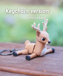 Battling Buck - Articulated Fidget Deer - Ludo Animal 3d model