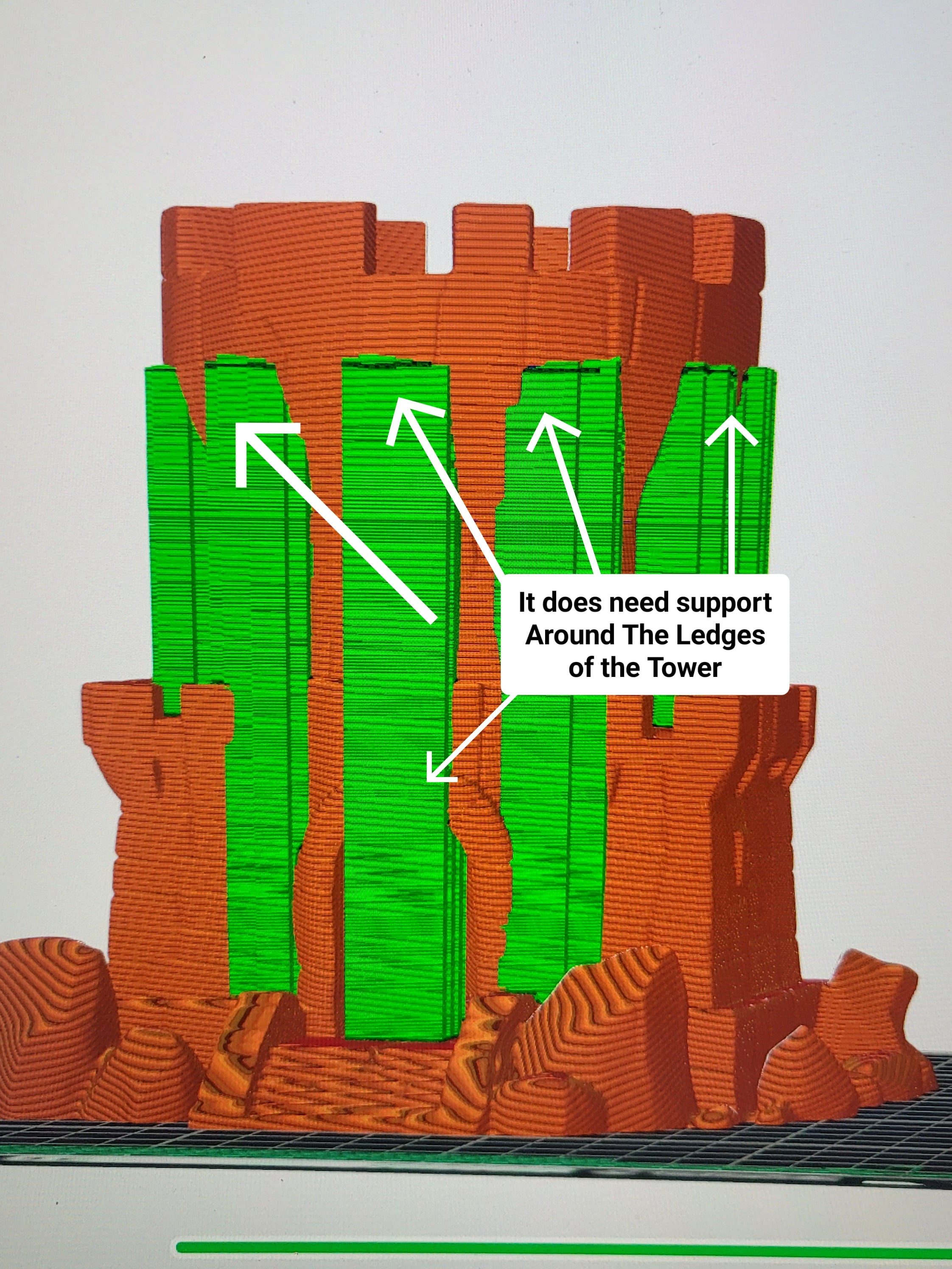 Simple Castle Dice Tower 3d model
