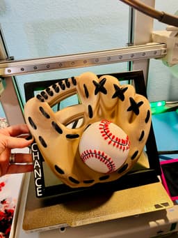 Customizable Baseball Wall Art 3d model