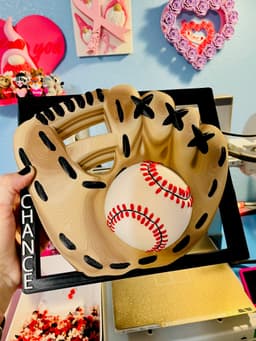 Customizable Baseball Wall Art 3d model