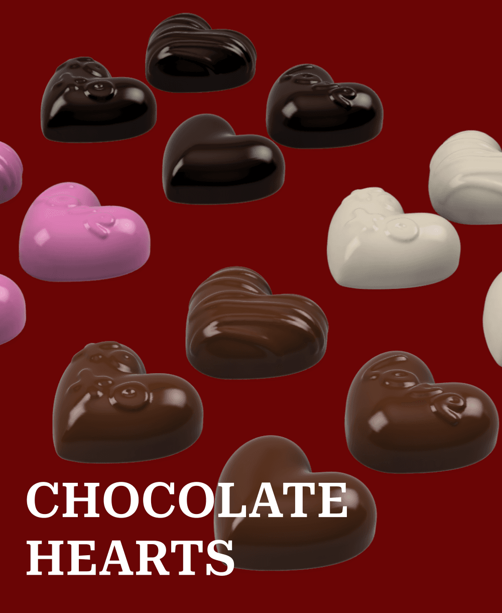 Chocolate Hearts #Valentines 3d model