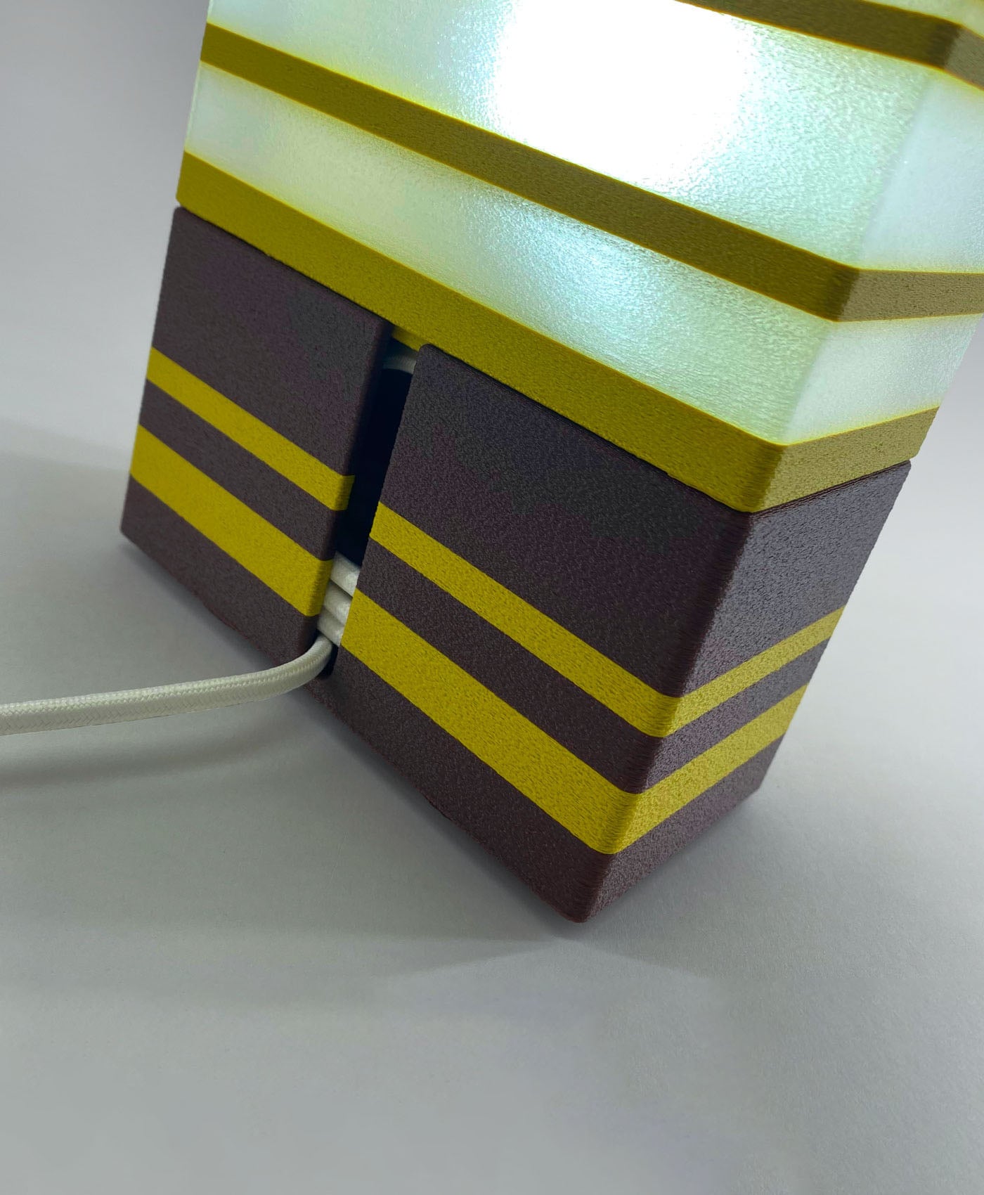 Bedside Lamp With Modular Illuminated Storage - Table Lamp 3d model