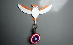 Owl Key Hanger | Functional Key Holder 3d model