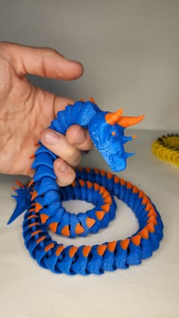 FLEXI SNAKE V2 - SUPER FLEXIBLE 3D PRINTED SNAKE 3d model