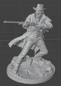 THE DEAD EYE JOE - 3D MODEL - 50MM 3d model