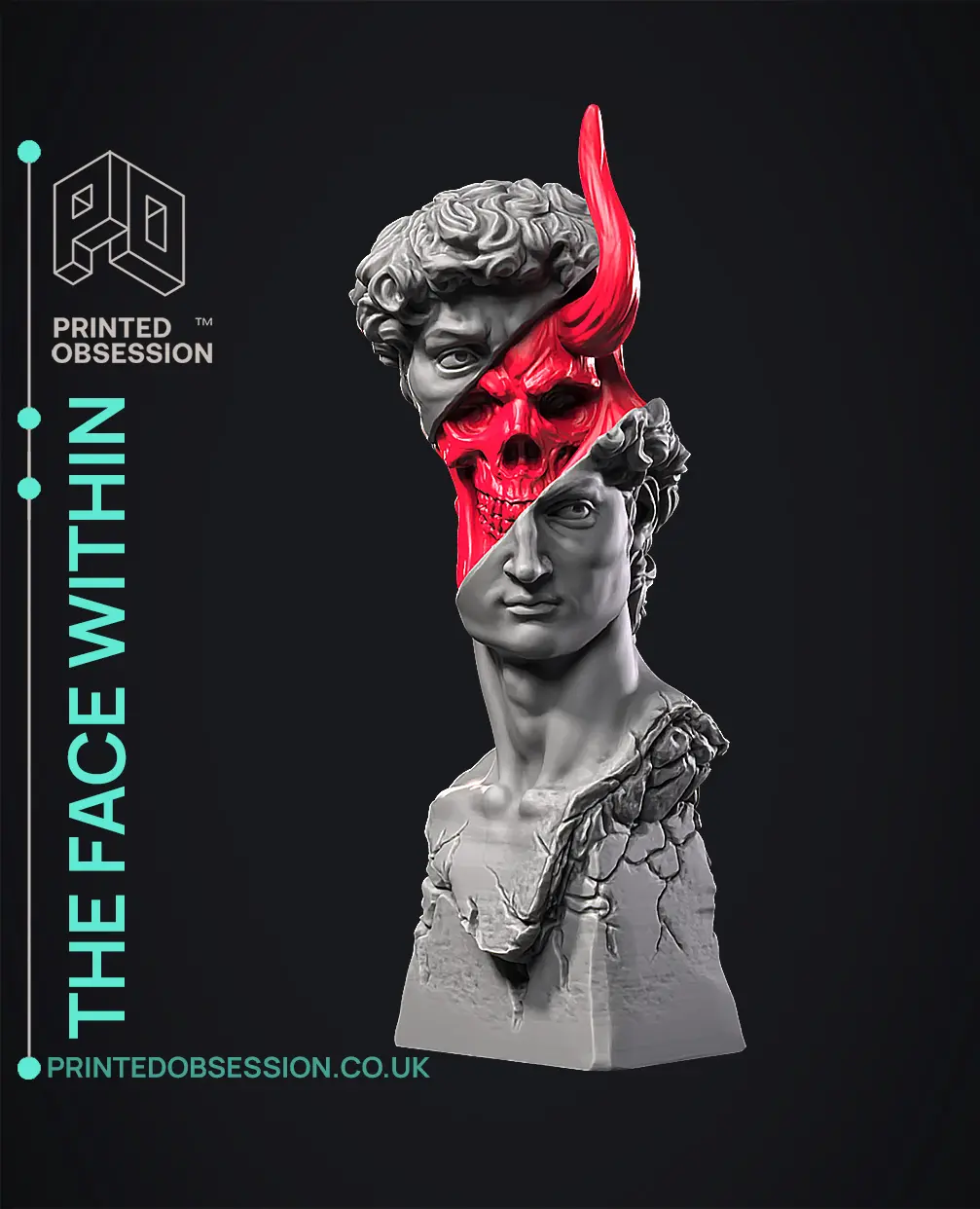 The Face Within- Original Art - Sculpture 3d model