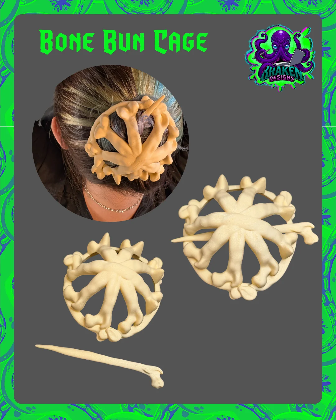 Bone Bun Cage 3d model
