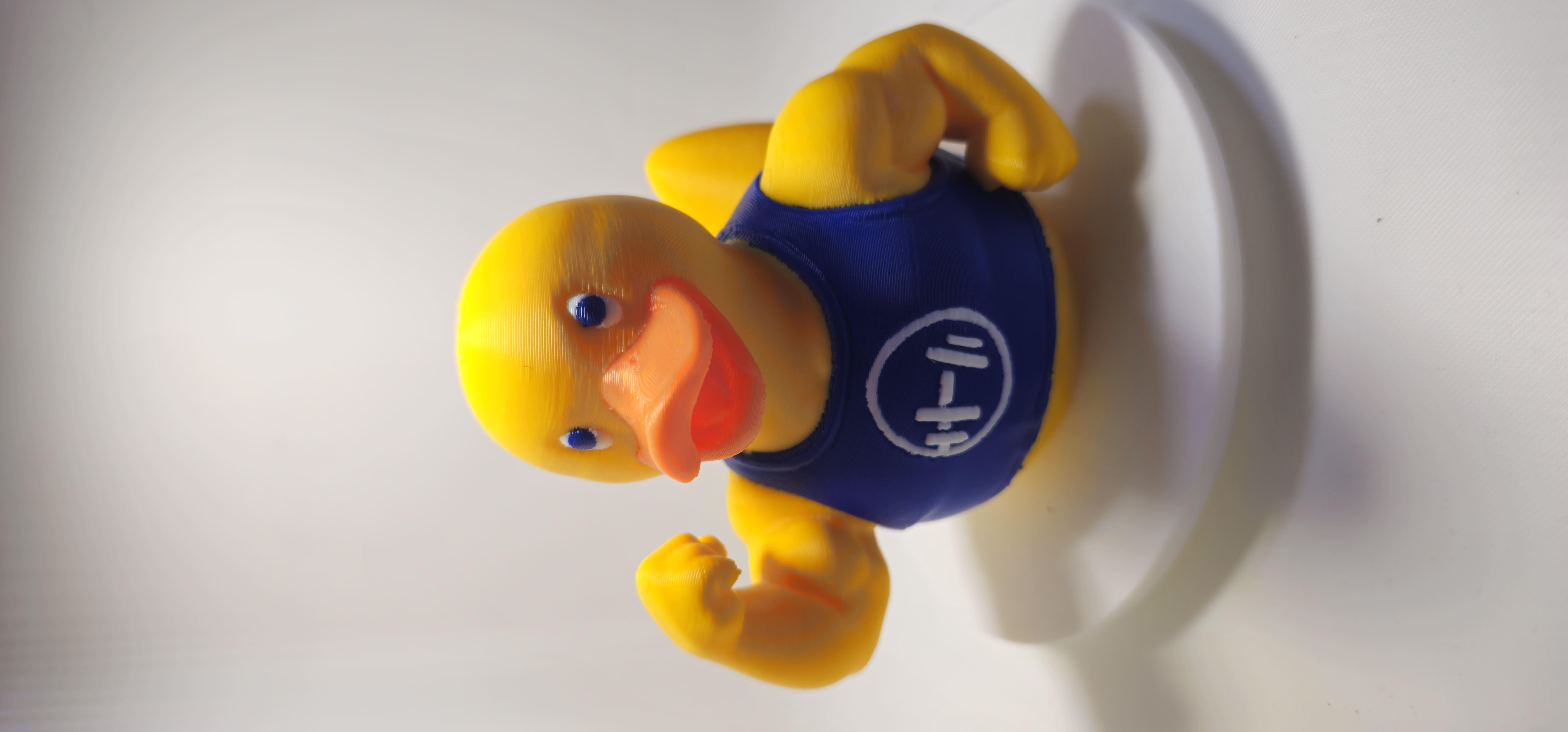 Muscle Duck in T-Shirt 3d model
