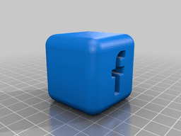 facebook F 3d model