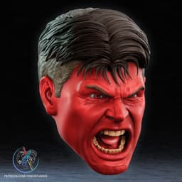 Red Hulk Mask 3D Printer STL File 3d model