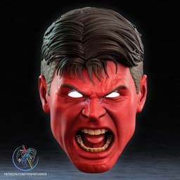 Red Hulk Mask 3D Printer STL File 3d model