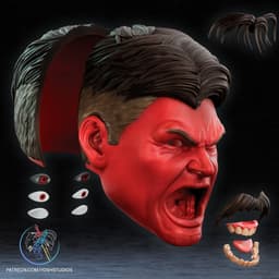 Red Hulk Mask 3D Printer STL File 3d model