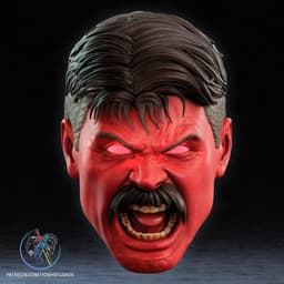 Red Hulk Mask 3D Printer STL File 3d model