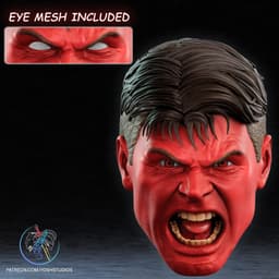 Red Hulk Mask 3D Printer STL File 3d model