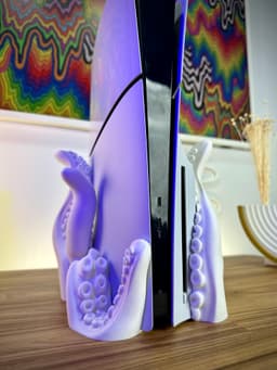 Tentacle Stand PS5 SLIM - Disc & Digital 3d model