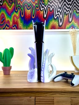 Tentacle Stand PS5 SLIM - Disc & Digital 3d model