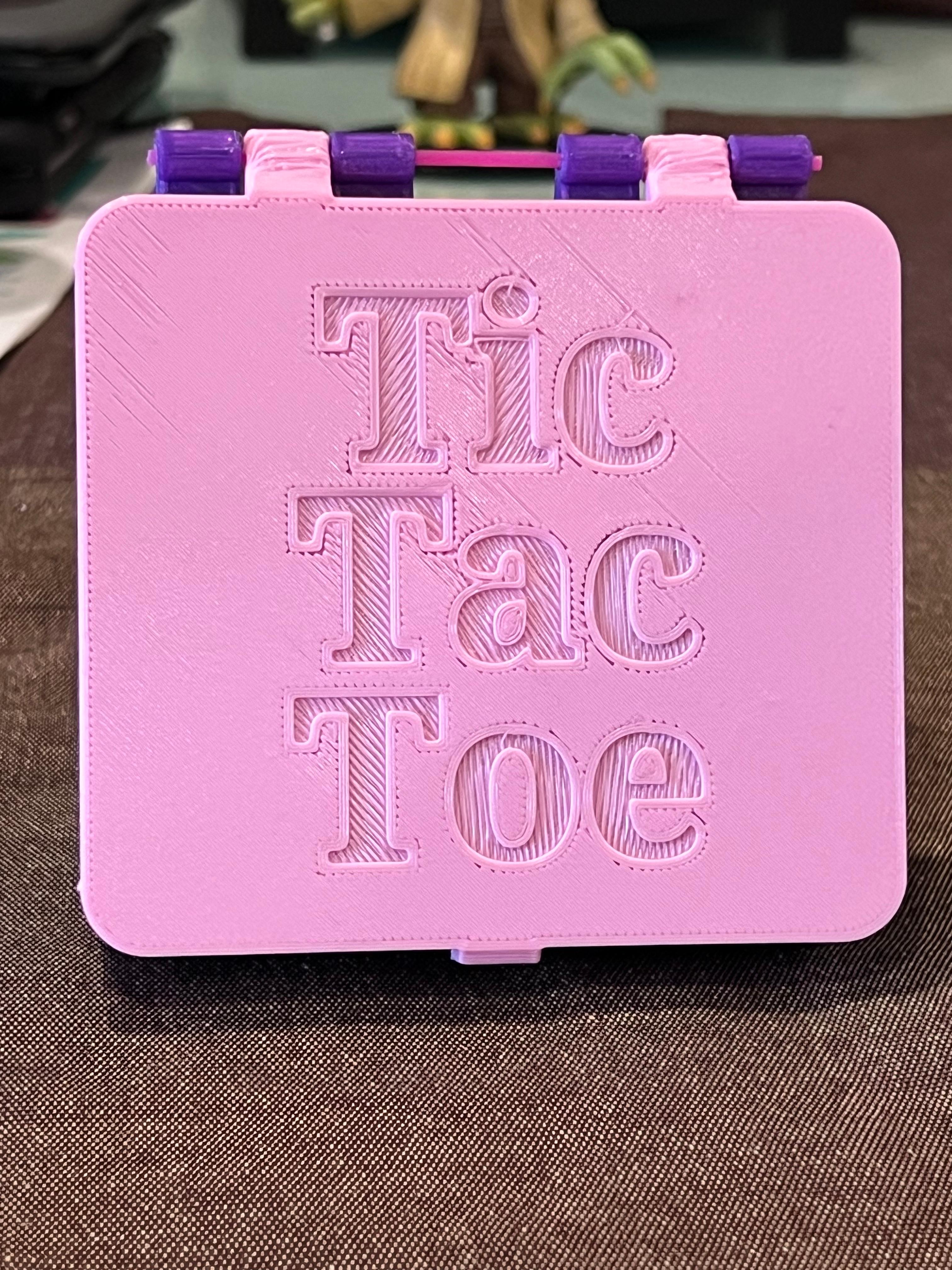 Tic Tac Toe in a box 3d model