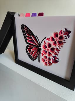 Butterfly Shadow Box 3d model