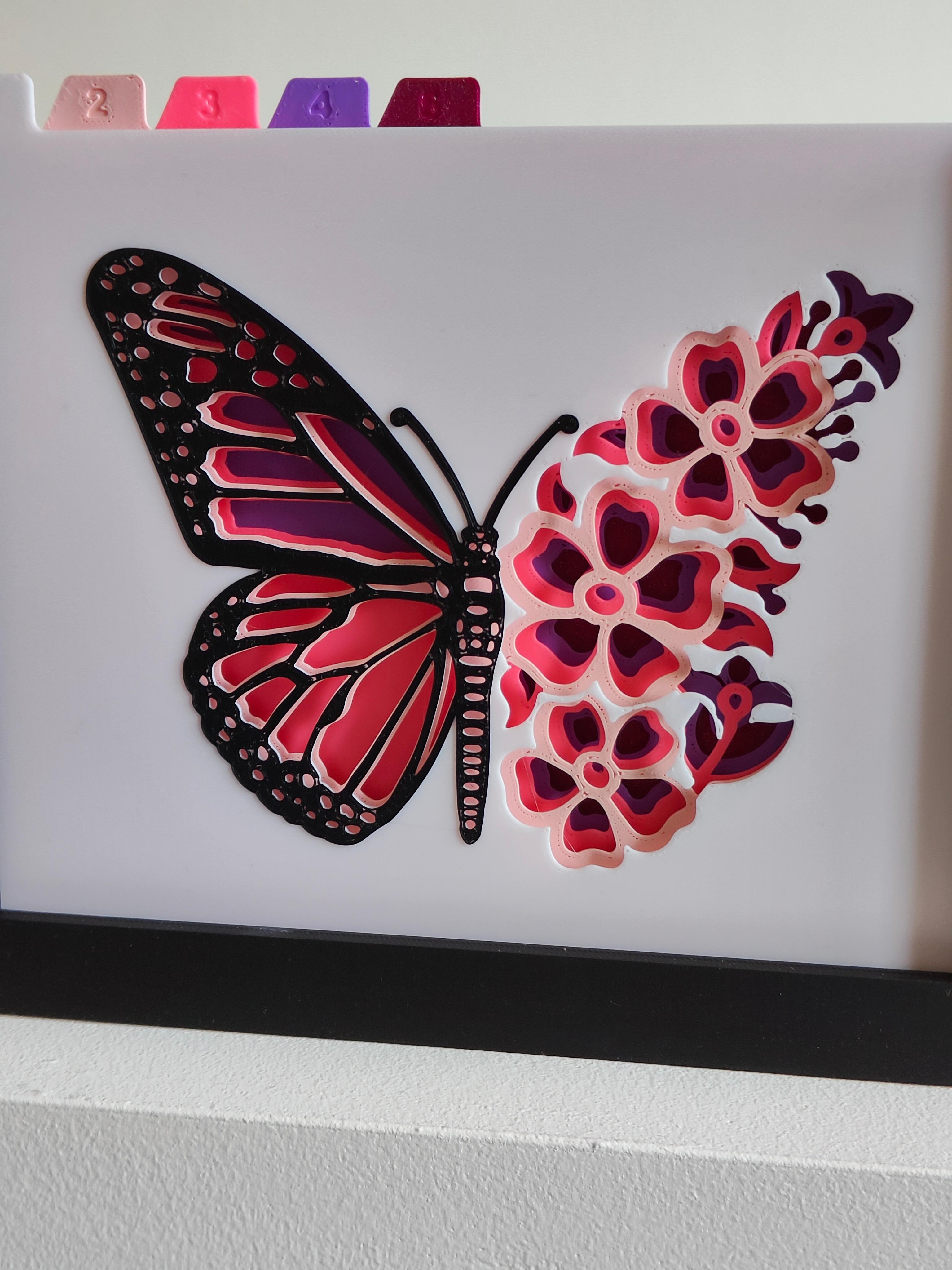 Butterfly Shadow Box 3d model