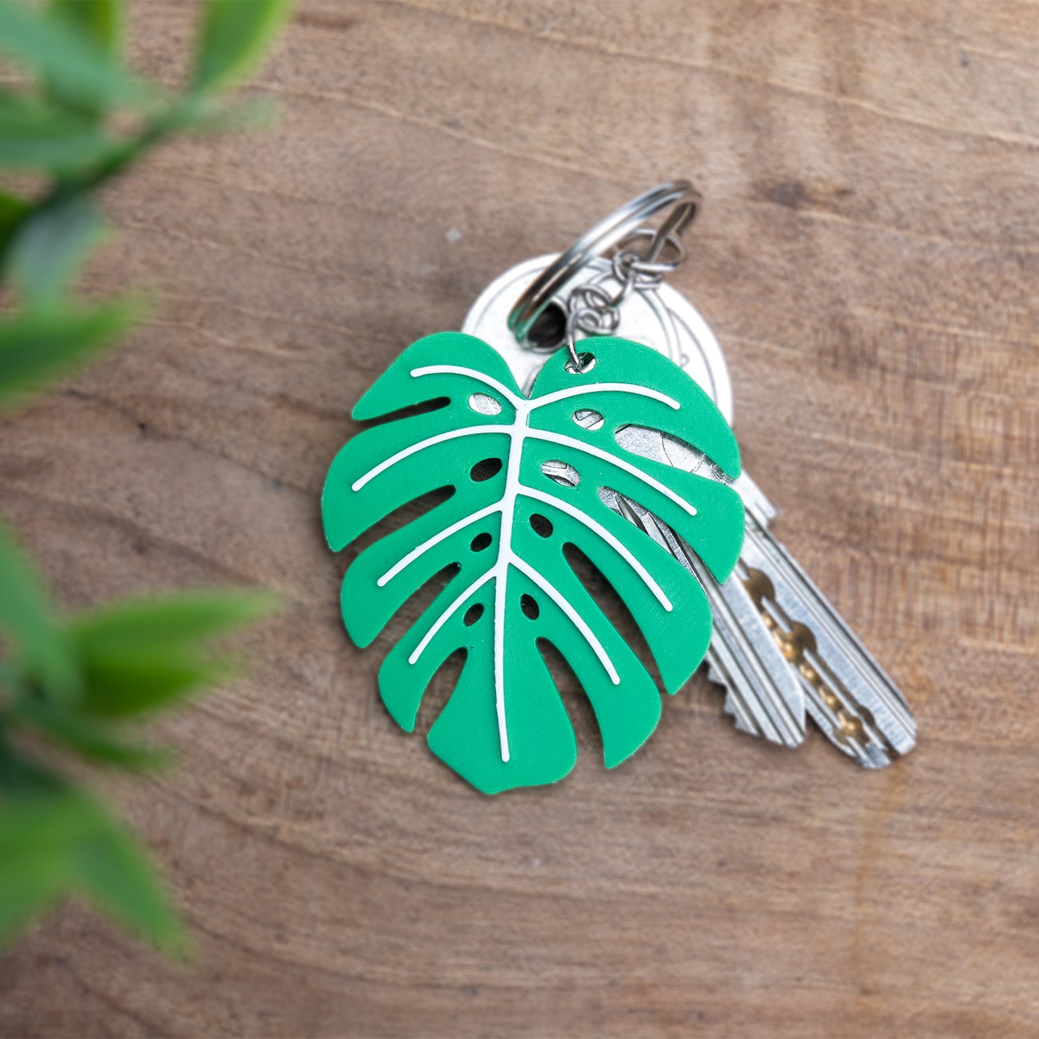 Monstera Keychain 3d model