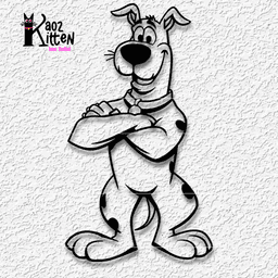 scooby doo wall art classic cartoon decor mystery 3d model