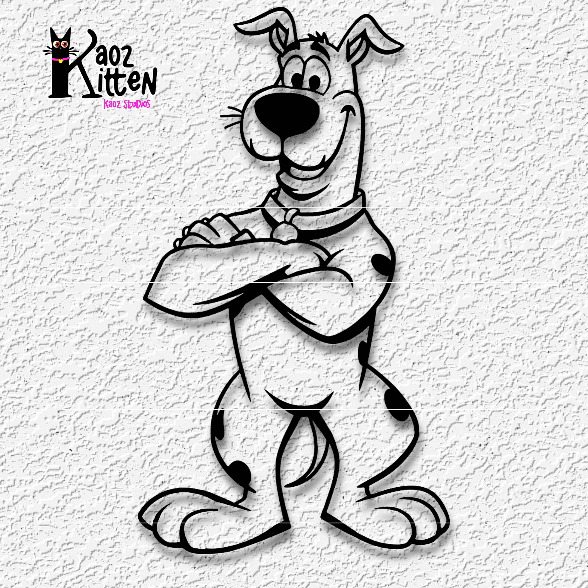 scooby doo wall art classic cartoon decor mystery 3d model