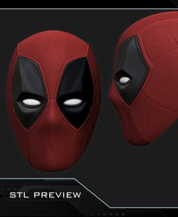 Deadpool helmet 3d model