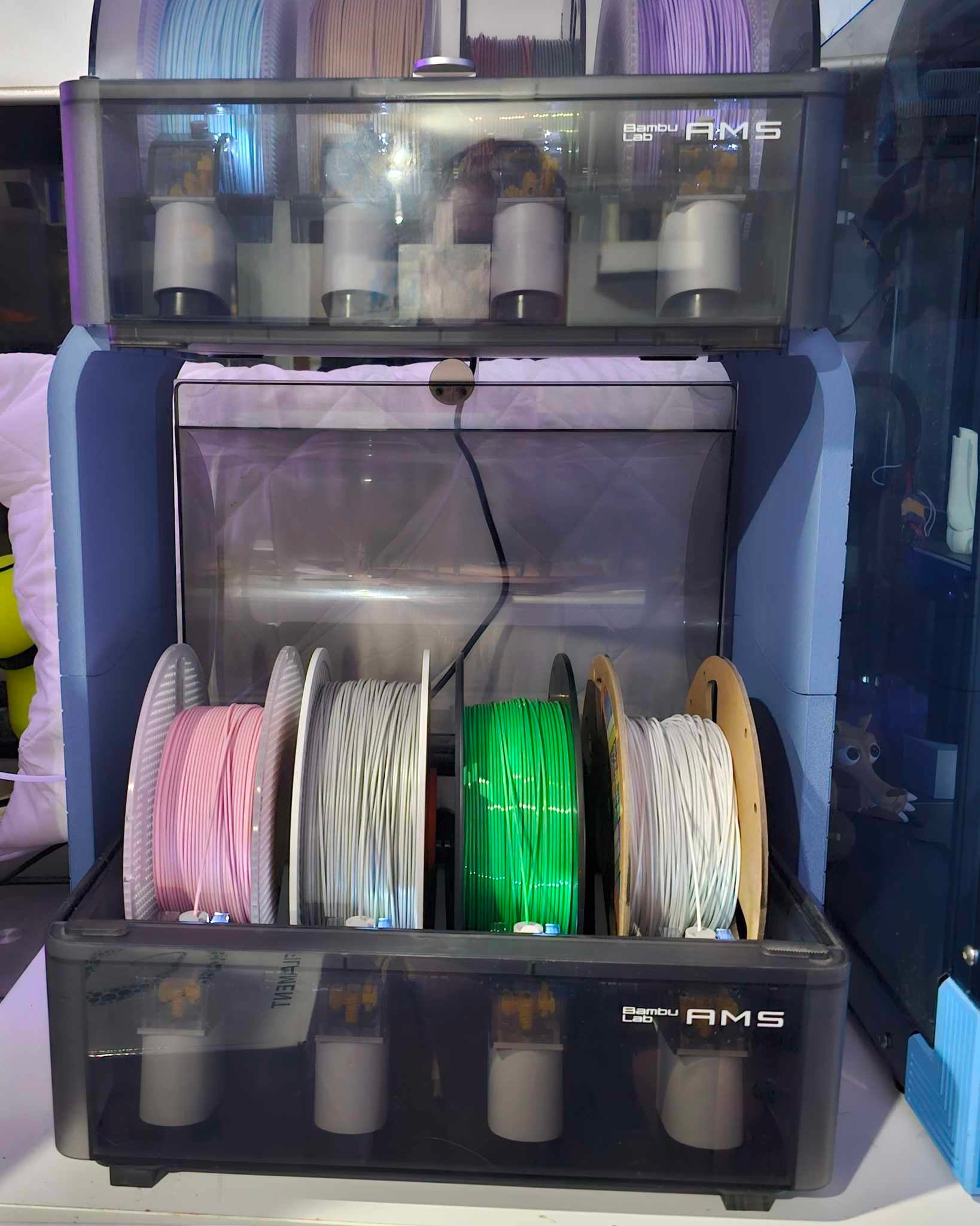 AMS stacking stand for Bambu Lab X1 and P1P 3d model