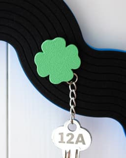 Clover // Flatland Keychain Magnet 3d model
