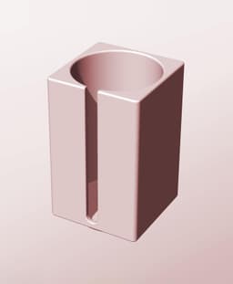 CS68-120-S Stacking slotted component box bin for makers 3d model