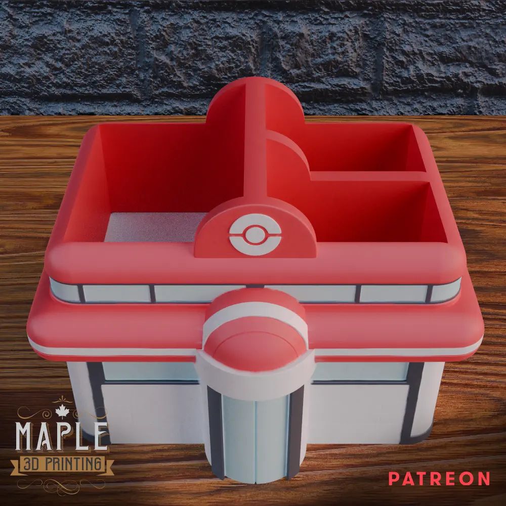 Poke Center Desk Organizer 3d model