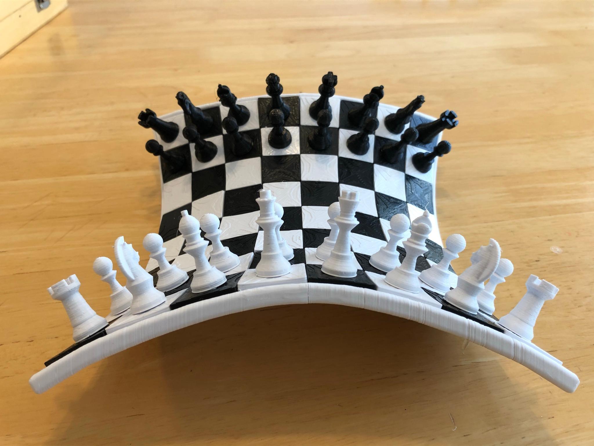 Hyperbolic Paraboloid Chess Board 3d model