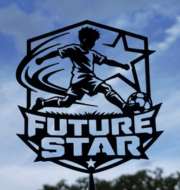 Future Star Soccer Wall Art Decor.3mf 3d model