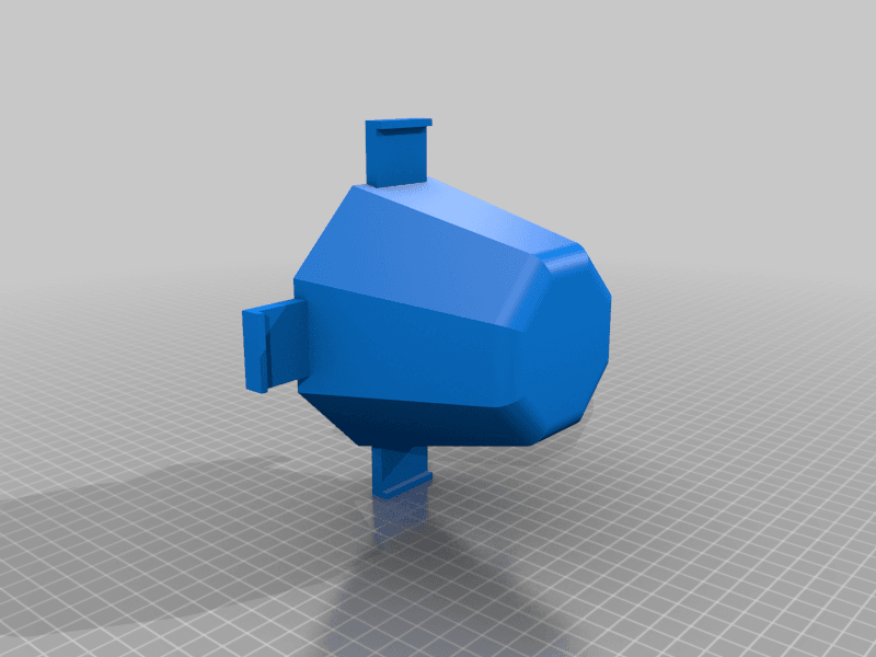 Mold for a geometric pot 3d model