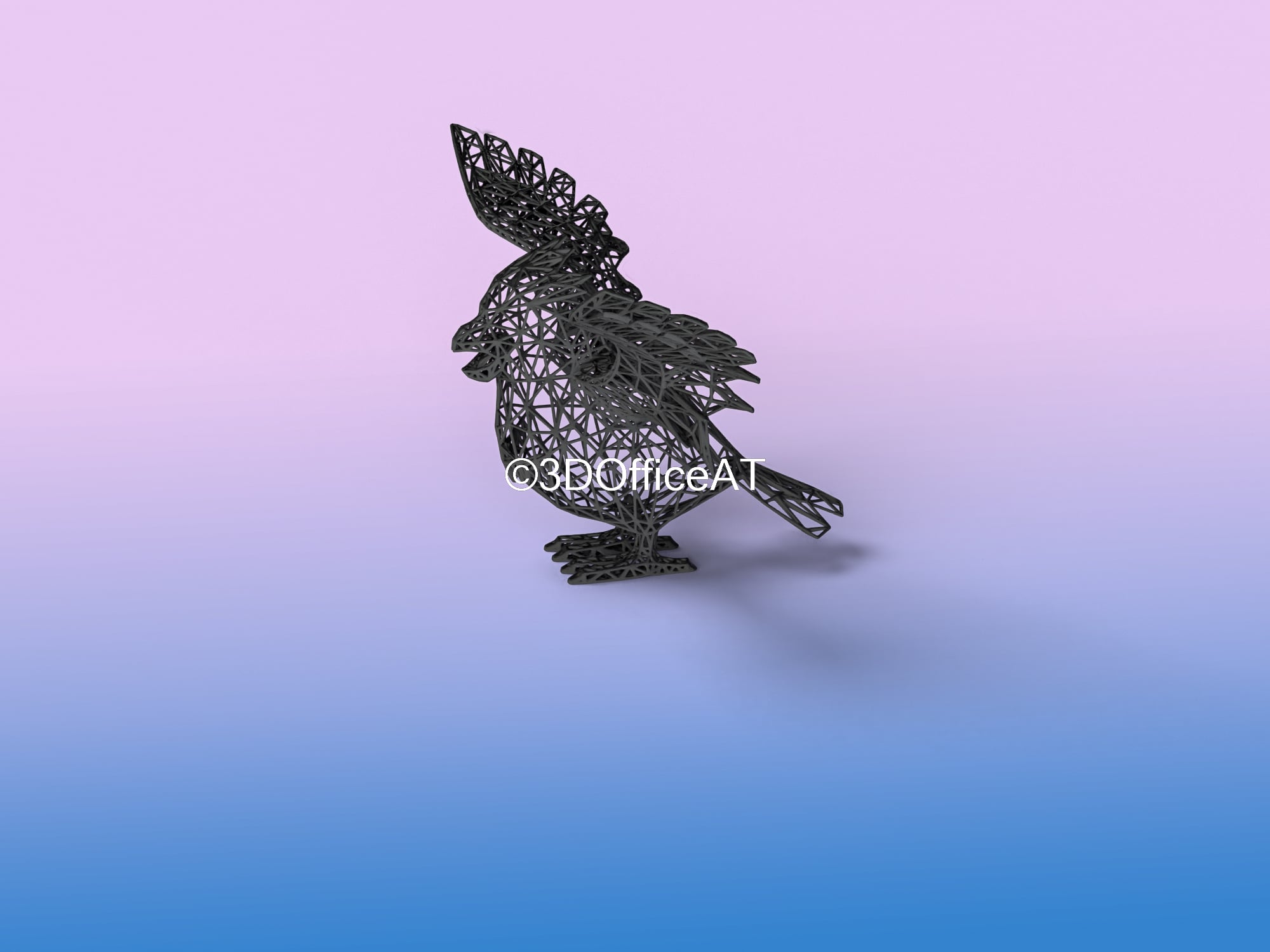 016 Pidgey Pokemon Wiremon Figure 3d model