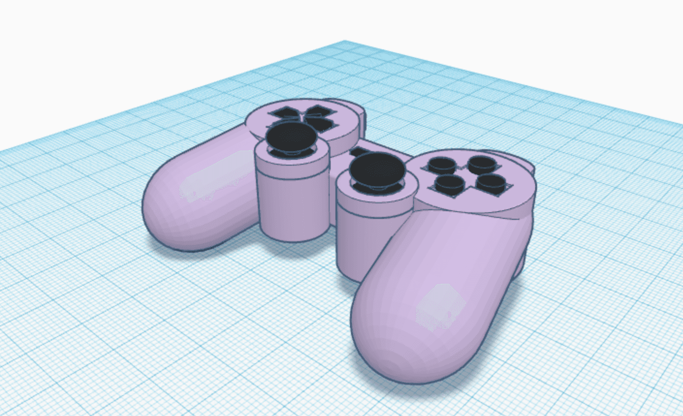 Playstation Controller Keychain 3d model