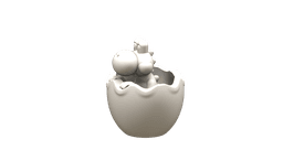 Yoshi Easter Egg (No Shell) 3d model
