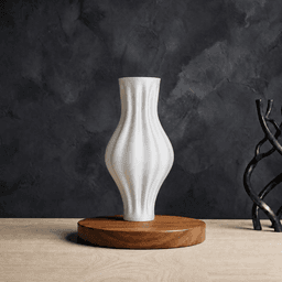 Vase Amphore Côtelée 3d model