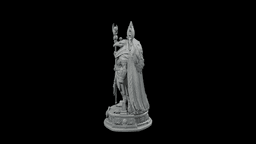 Ra Solar Disk Sovereign STL - Printable Egyptian Sun God Statue 3d model