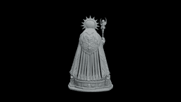 Ra Solar Disk Sovereign STL - Printable Egyptian Sun God Statue 3d model