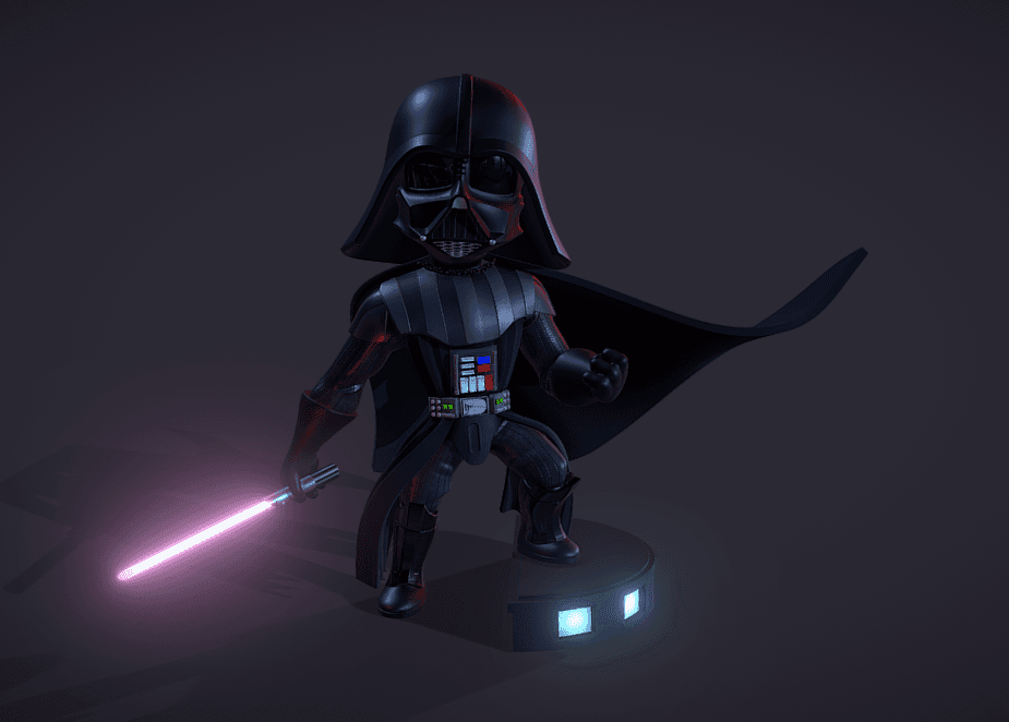 Mini Darth Vader 3d model