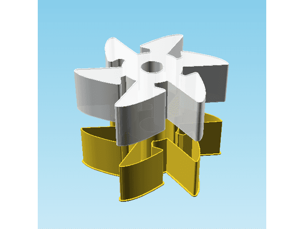 Shuriken 006F, nestable box (v2) 3d model