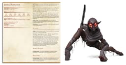 Aranea - Web Walker Drow - PRESUPPORTED - Illustrated and Stats - 32mm scale 3d model